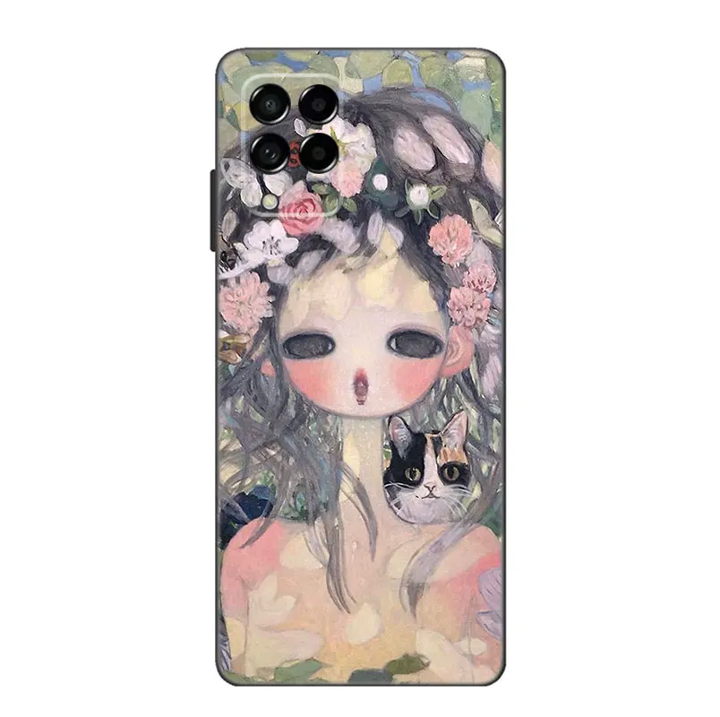 Aya Takano Art Phone Case For Samsung Note 10 Lite 20 Ultra M04 M13 M32 4G M14 M15 M23 M33 M34 M42 M52 M53 M54 M55 5G M11 M12