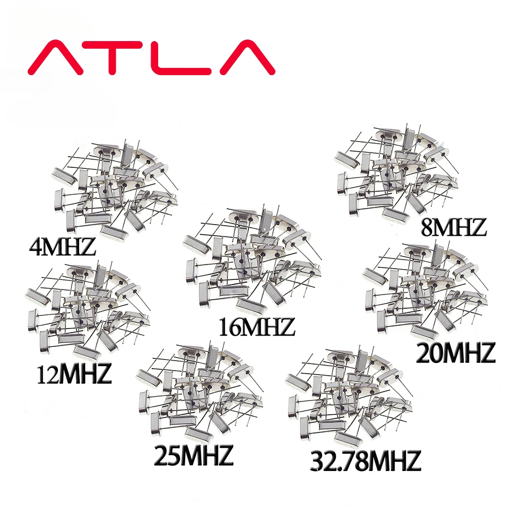 10PCS 4Mhz 6Mhz 8Mhz 12Mhz 16Mhz 20Mhz 24Mhz 4.000mhz 8.000mhz Quartz Crystal Resonator Passive Oscillator HC 49S New Chipset