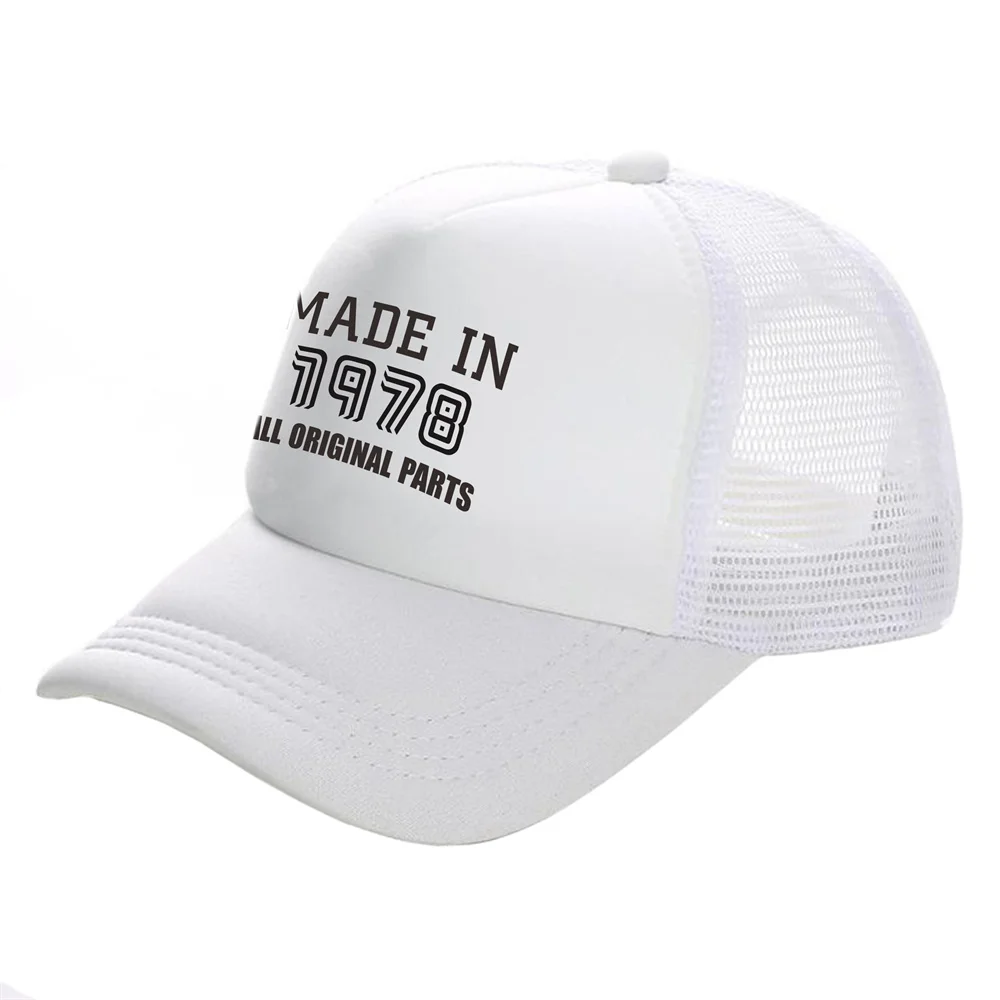 Made In 1978 All Original Parts Trucker Caps Men Birthday Gift Hat Baseball Cap Summer Woman Man Mesh Net Caps MZ-188