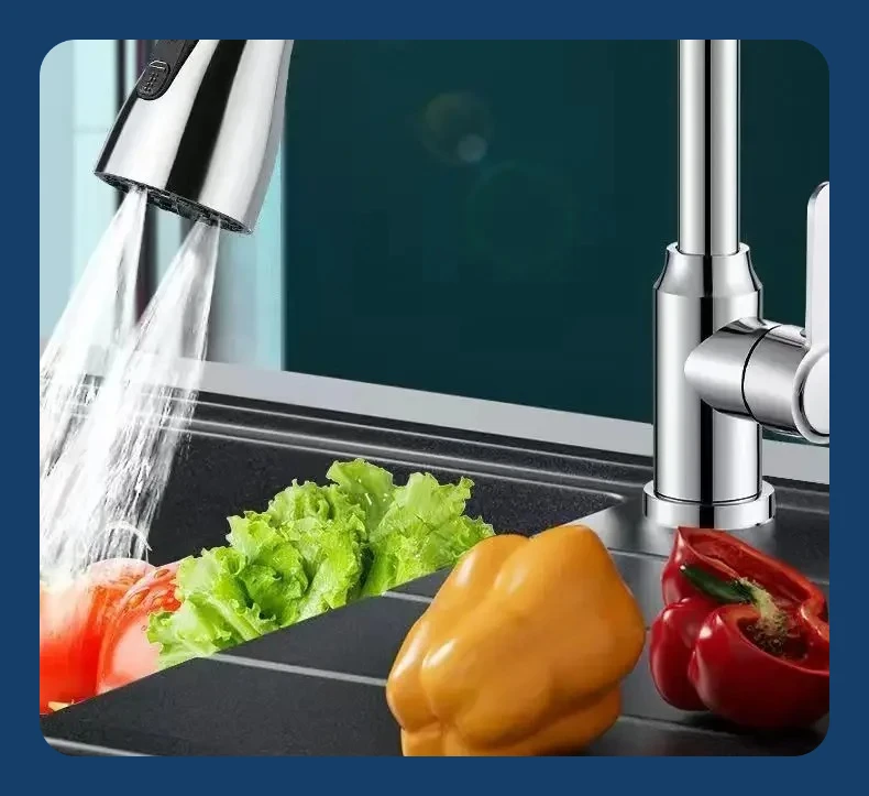 360°Kitchen 3-step Adjustable Tap Splashproof Extender Household Universal Booster Sprayer Universal Tap with Swivel Spout