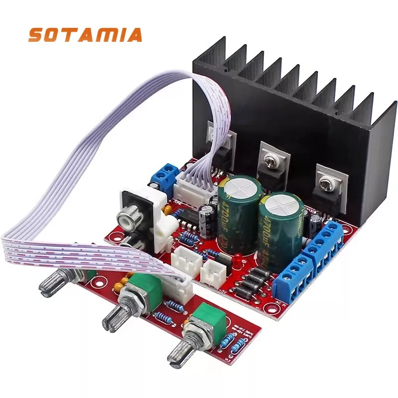 

SOTAMIA Hi-Fi Fever Grade TDA2030A Компьютерный сверхвесовый сабвуфер 2,1-канальный аудиоусилитель, плата, совместимая с LM1875