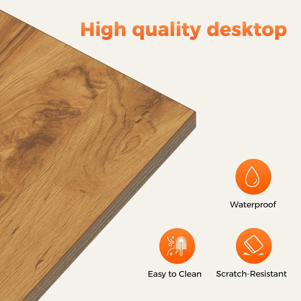 Compact Gaming Desk on Wheels for Small Spaces - Modern Minimalist Home Office and Study Writing Table