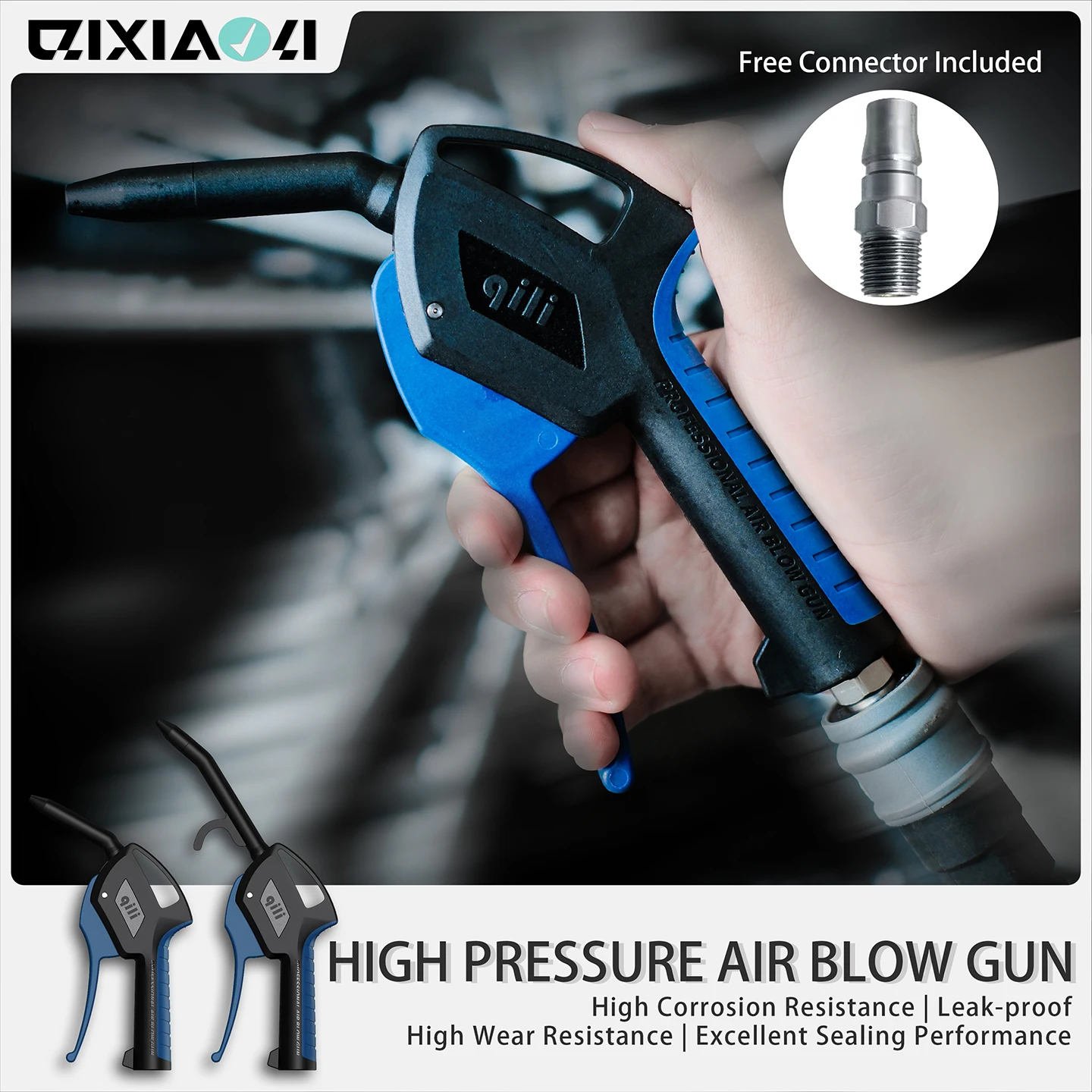QILI Pneumatic Blowing Gun High Pressure Air Duster for Car Detailing, Interior Cleaning, Water Blower, Dust Remover Car Wash Ai