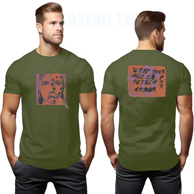 Hayley Williams T-Shirt Blütenblätter Skizzenkunst Grafik Vintage T-Shirt Rage Is A Quiet Retro-Stil Musikliebhaber Spruch T-Shirt Kurzarm – Detail 11