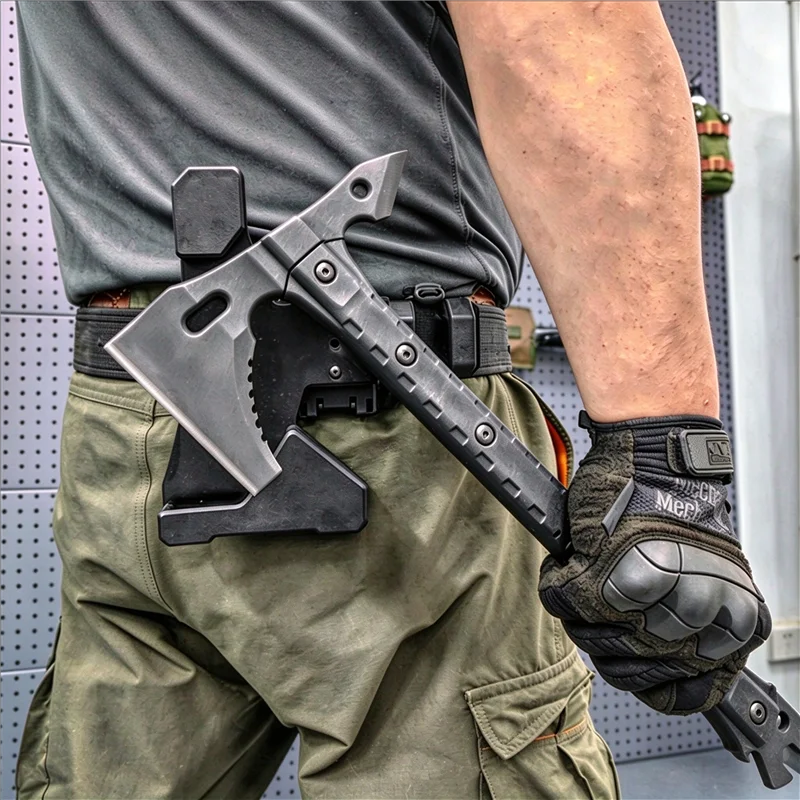 Battle Axe Outdoor Tactical Axe Chopping Firewood Campsite Engineer Camping Survival Tools