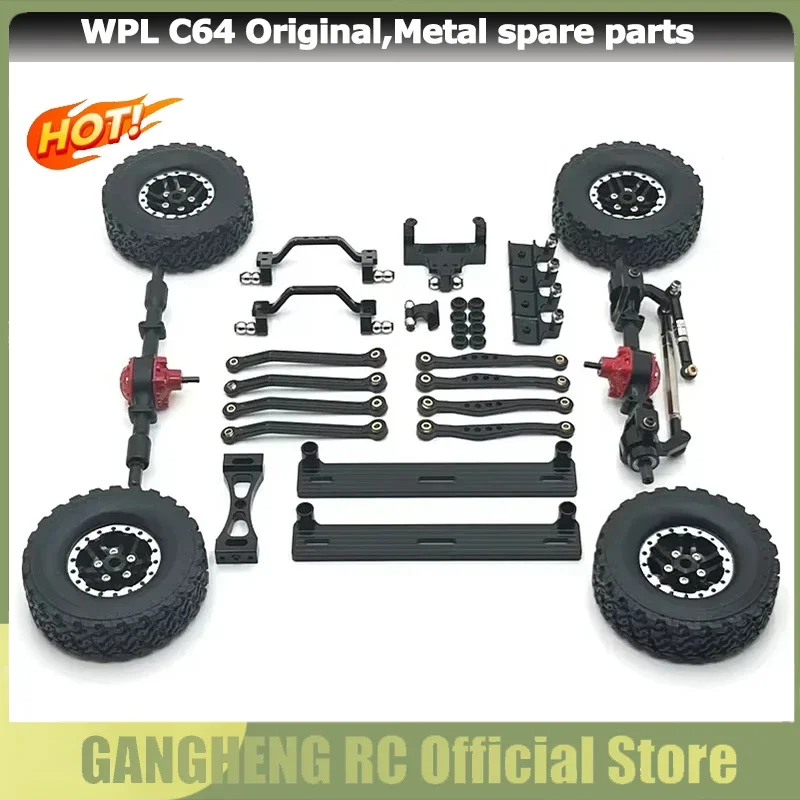 Drążek pedału Rama zawieszenia Podstawa steru Siedzisko drążka dla WPL 1/16 C64 Toyota Hilux RC Crawler Car Metal Upgrade Parts Truck Buggy