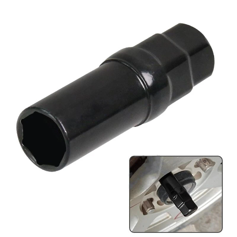 

Автомобильный 7-шлицевой черный колесный наконечник, гайка, приводной тюнер, ключ, инструмент, замок 16,5 мм, инструмент для снятия запасных частей для авто колес