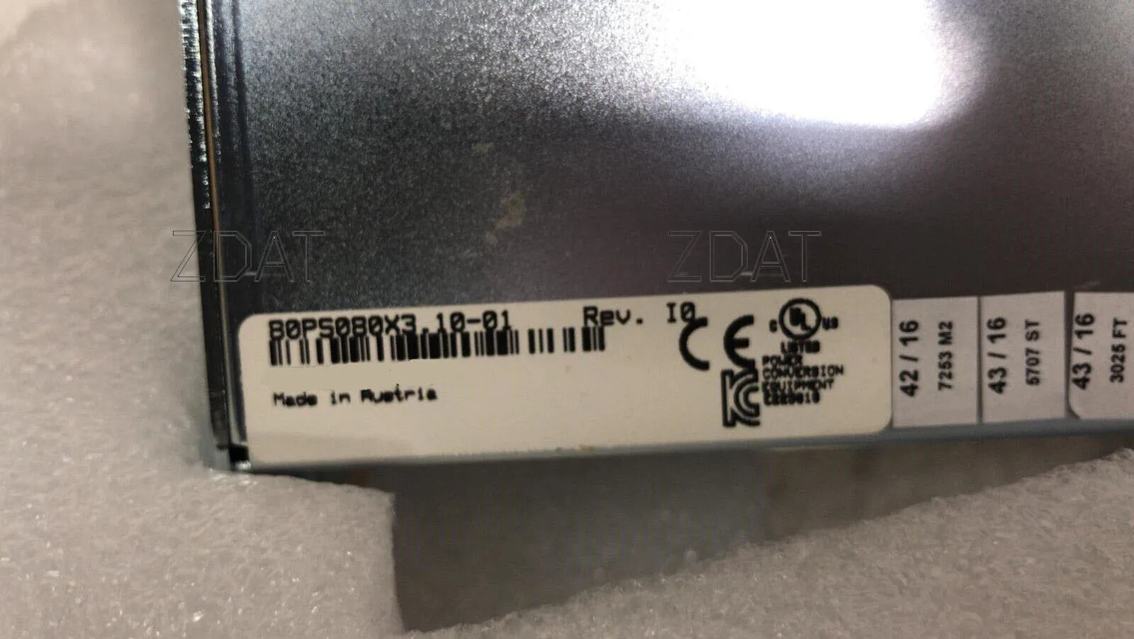 80PS080X3.10-01 VOEDINGSMODULE REV. I0