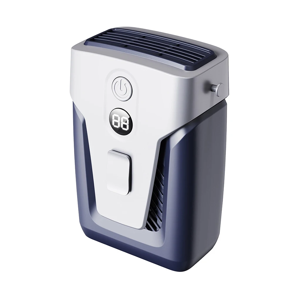 

Подвесной USB-вентилятор на шею, 3,7 В/1,2 А, небольшой кондиционер, безлопастной, 12000 мАч, внешний аккумулятор, 3-ступенчатое отключение ветра для офиса