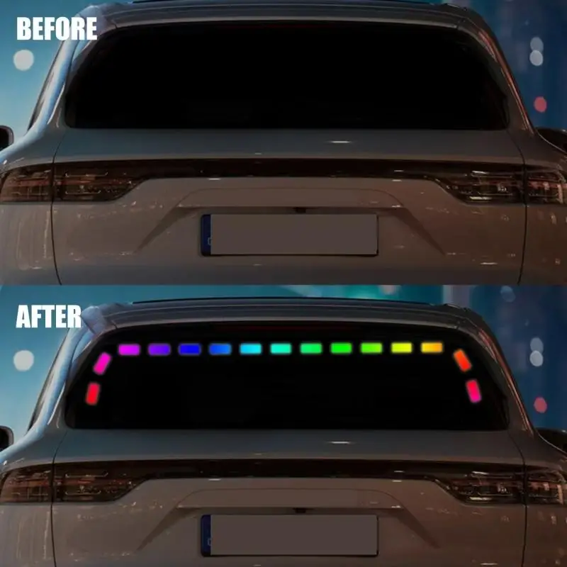 App Control Car Trunk Light Strips Sound Activated for Dynamic Color Changing Effect Quick Install for Vehicl