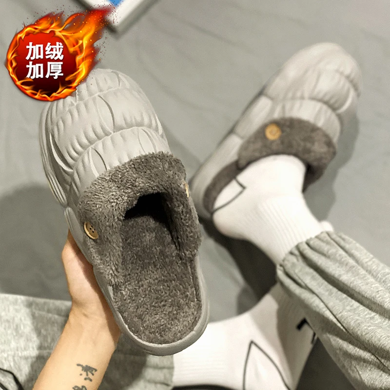 

Best-selling Thick-soled EVA Cotton Slippers for Couples To Wear Both Indoors and Outdoors, with Fleece Warmth and Softness