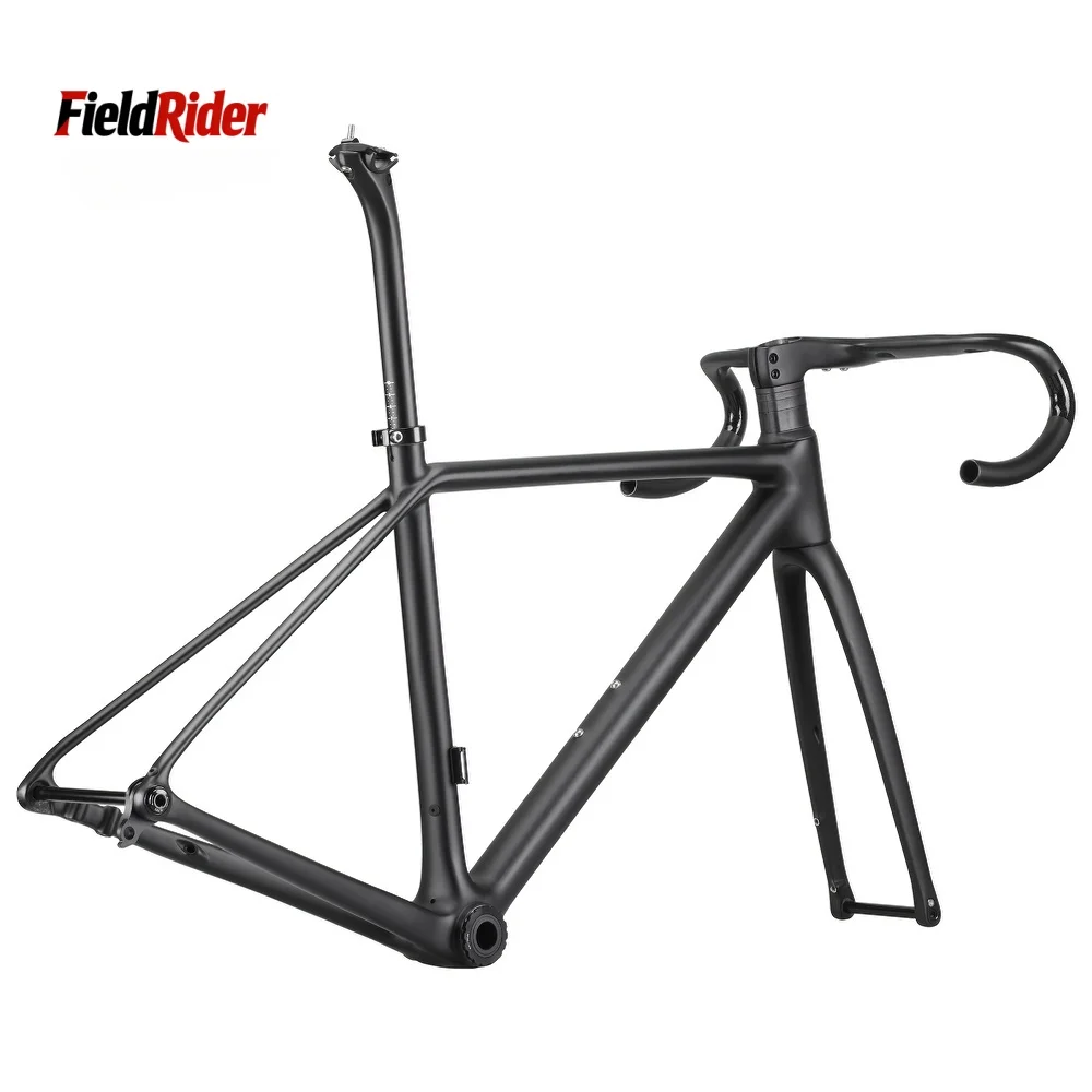 

Новая легкая рама для шоссейного велосипеда из карбона Toray T1200 (2026 год), дисковые тормоза, внутренняя проводка кабелей, аэродинамическая, высокая жесткость, для гонок