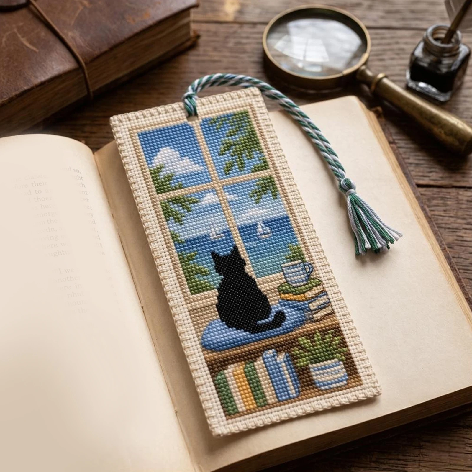 Seizoensgebonden Kat DIY Geste - Cross Stitch Stamped Kits Beginners recensie en prijs