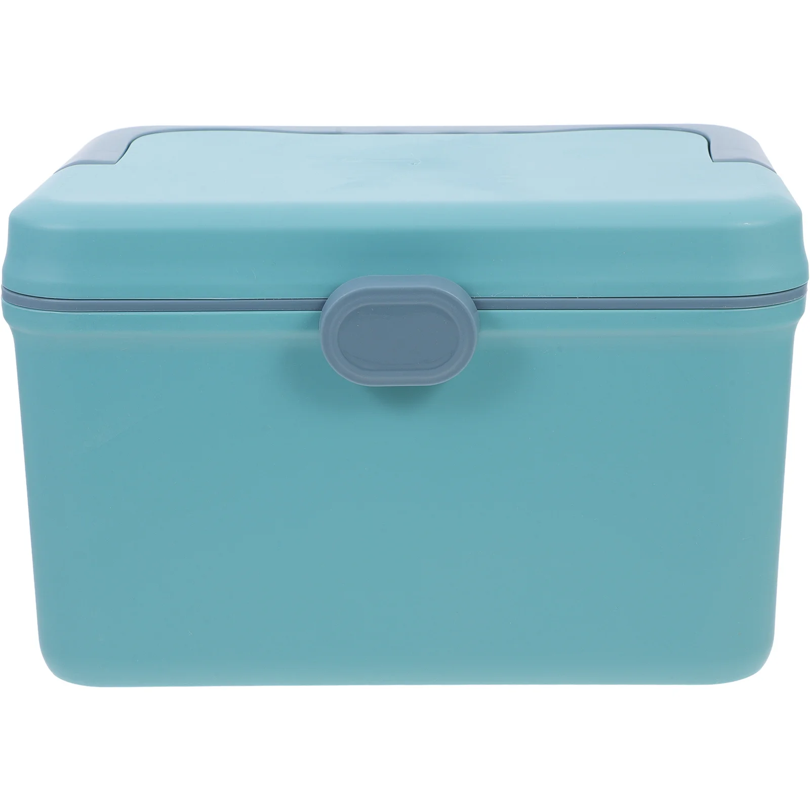 صندوق تخزين طبي ذو سعة كبيرة باللون الأزرق مع مقبض منظم أدوية محمول للسفر والتخييم وإمدادات الأدوية #4