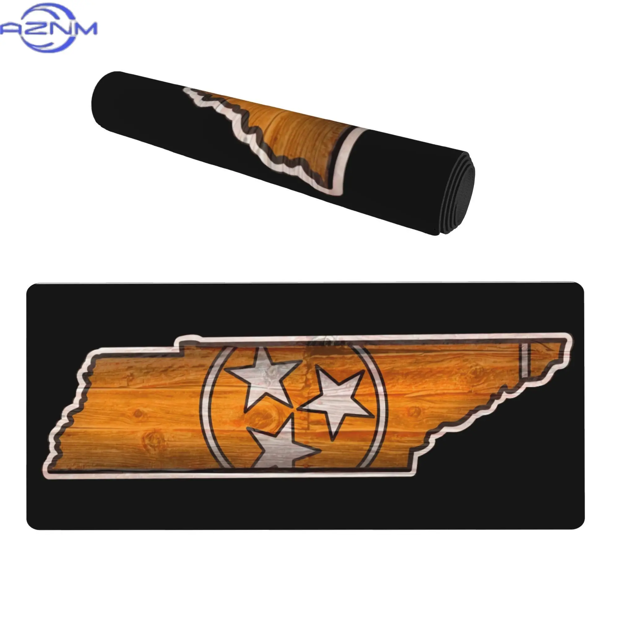Tennessee Barnwood Orange Aesthetic Desk Mat for Writers or Bloggers Create a Cozy and Inspiring Writing Nook