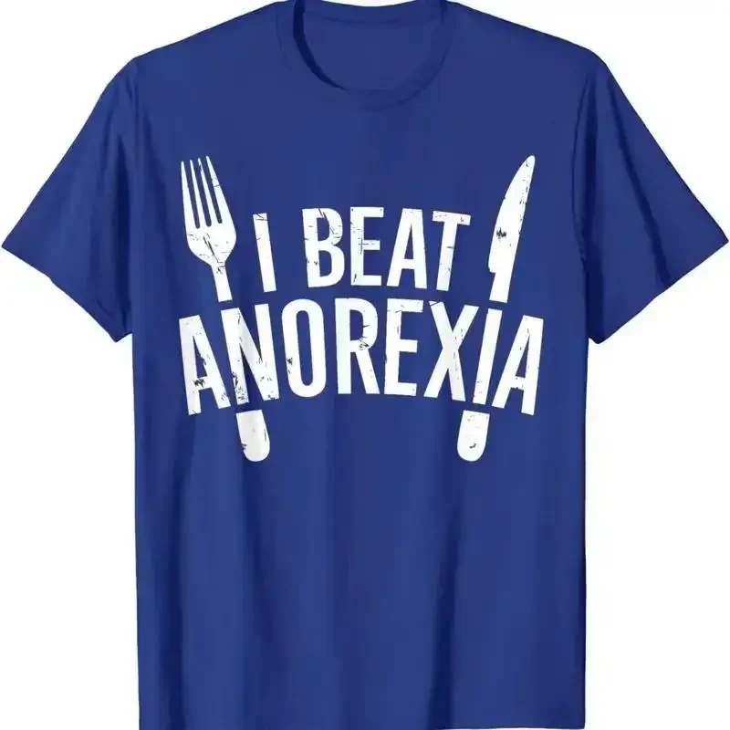 I Beat Anorexia Awareness Funny Family Therapy T Shirt
