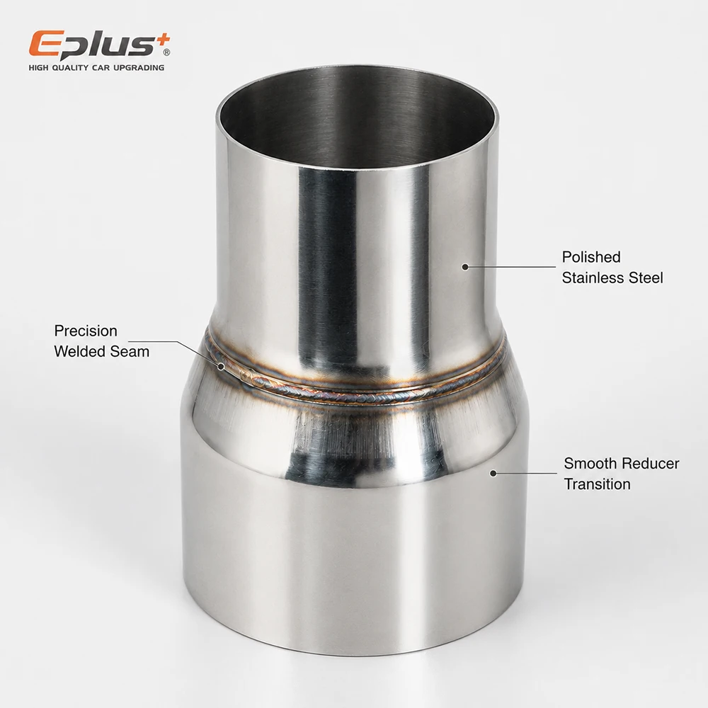 EPLUS Edelstahl Auspuff Gerader Reduzieradapter Universeller Schweißanschluss für Autos und Motorräder – Detail 4