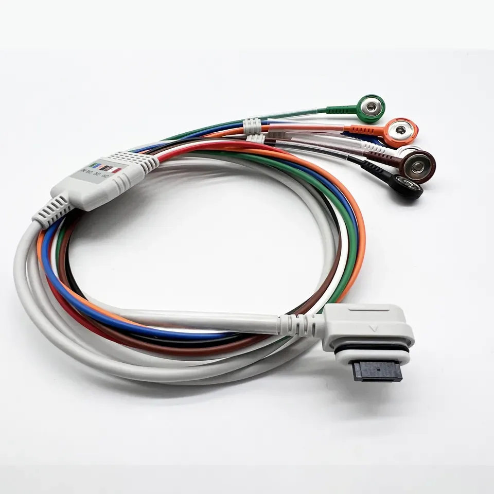 Compatible GE Seer 7 Lead Holter ECG Cable