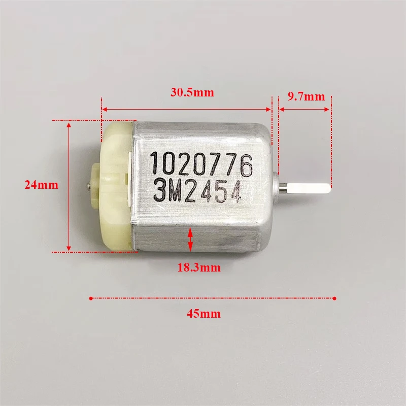 JOHNSON 1020776 FC-280SC-20150 Mini 280 Motor DC 12V 24mm D-Shaft Car Door Lock Actuator Rearview Mirror Repair Motor Car Parts