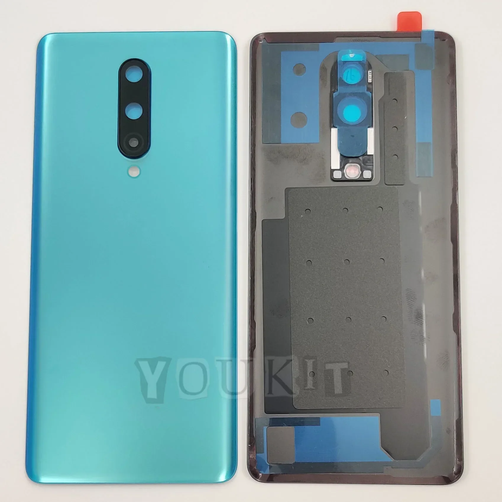 A+++ Gorilla Glass For OnePlus 8 Battery Cover Hard Back Door Lid Rear Housing Panel Case With Camera Frame Lens Adhesive