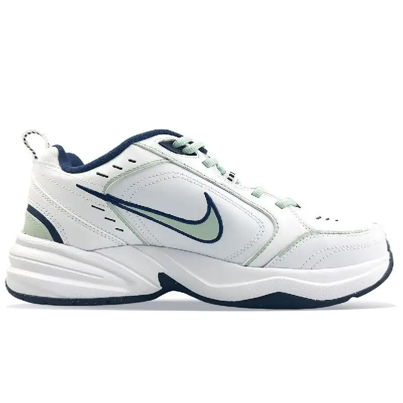 【Customize】Nike Air Monarch 4 Chunky Sneakers Unisex Low-top Green/White Sneakers shoes 415445-102