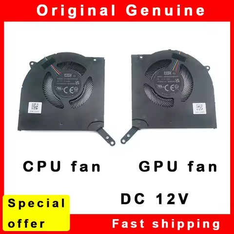 New Laptop CPU GPU Cooling Fan for Lenovo Legion 5 15IAH7H 5 Pro 16ARH7 BAPA0810R2HY001 DC 12V 5H40S20491 5H40S20521 5H40S20503