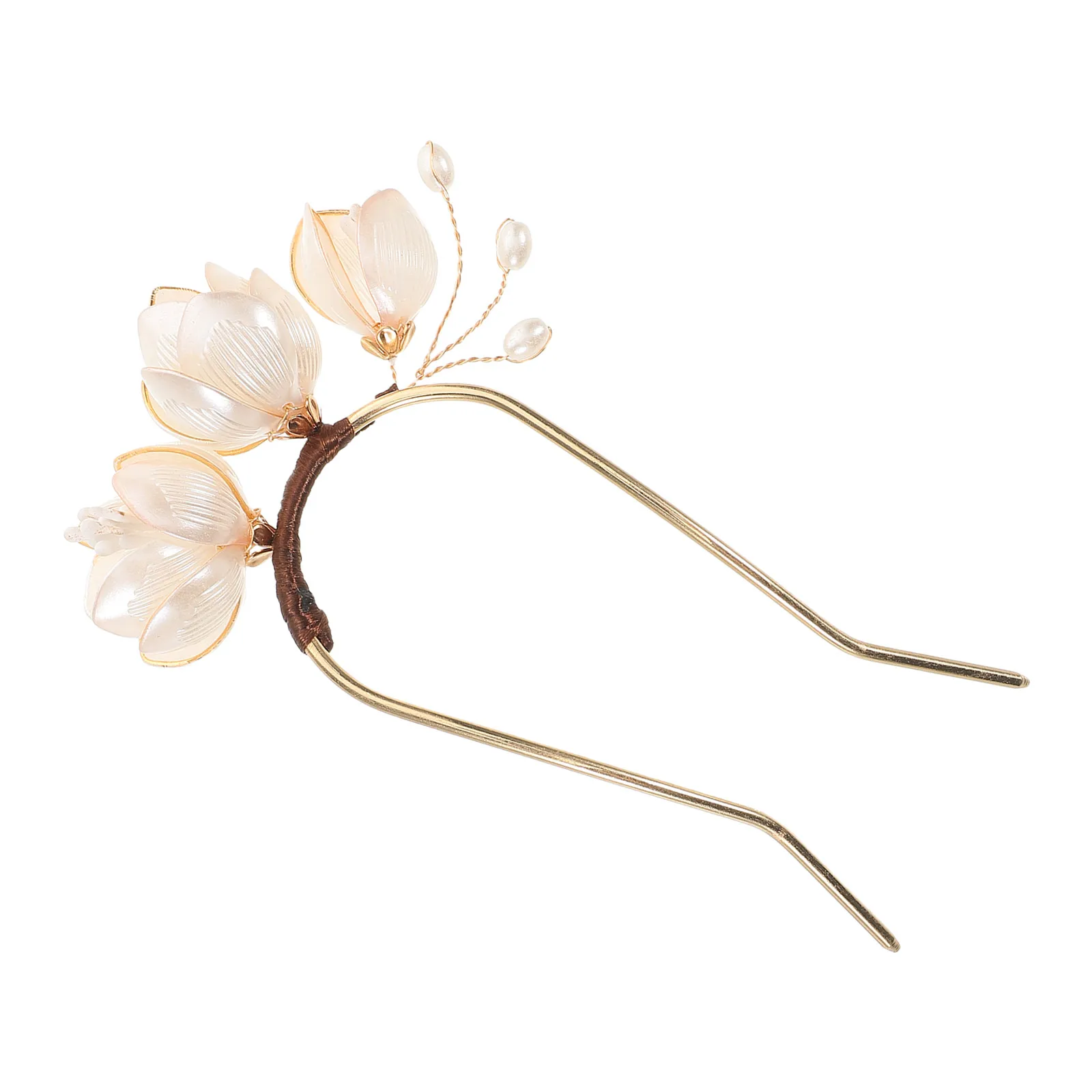 

Women Clip U Shaped Hairpin Chinese Style Buns Vintage Hairstyle Secure Hold Lightweight Elegant Traditional