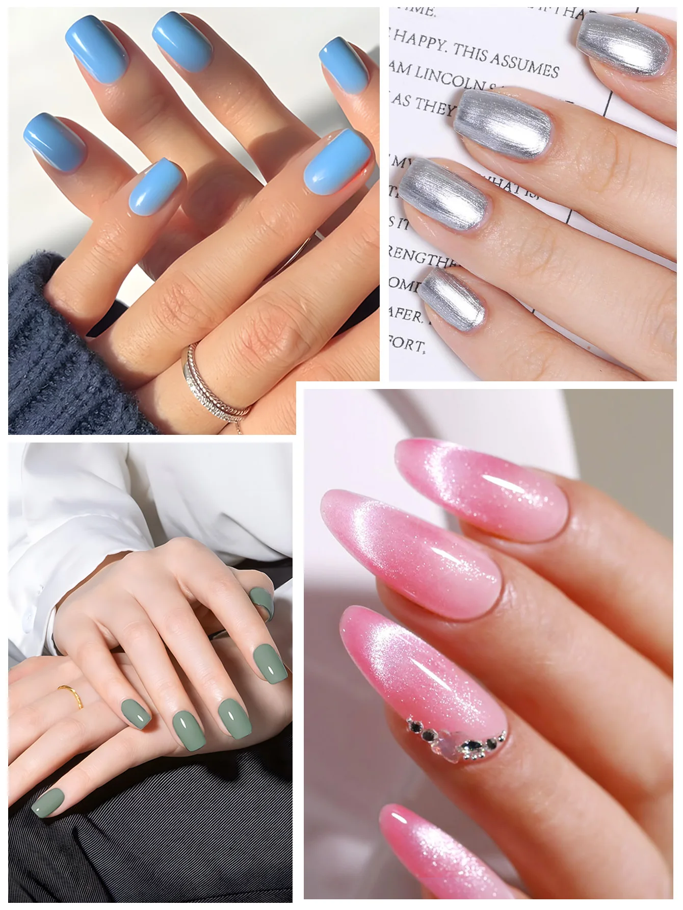 Zestaw lakierów hybrydowych VOKY, 6 kolorów, 7 ml, domowy płyn do usuwania lakierów hybrydowych LED do manicure w domu, odpowiedni do samodzielnego manicure.