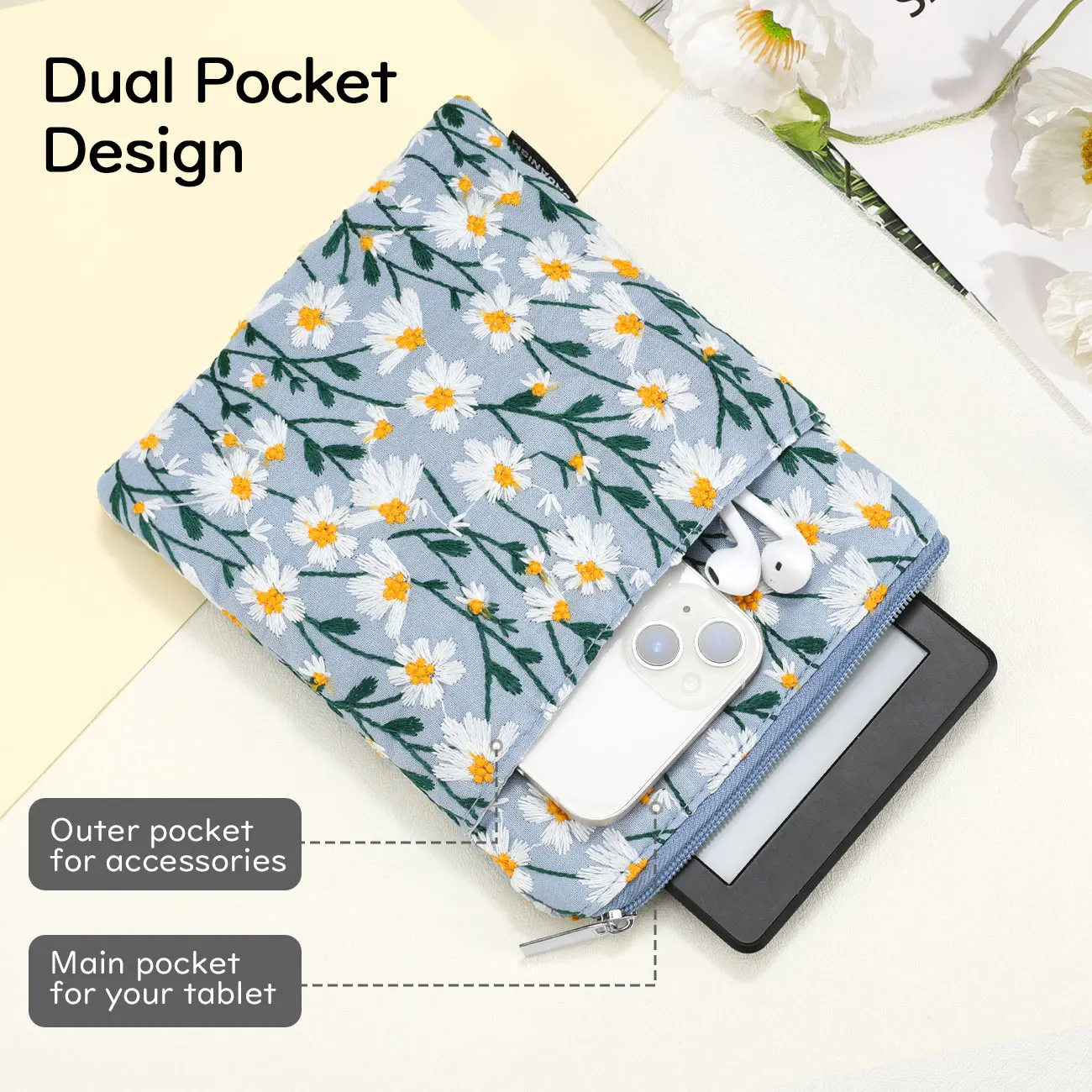 Etui na Kindle 7 cali (Colorsoft Signature Edition i nowy Kindle Paperwhite), pokrowiec ochronny, torba na 6-7 calowy Kindle — zdjęcie produktu 3