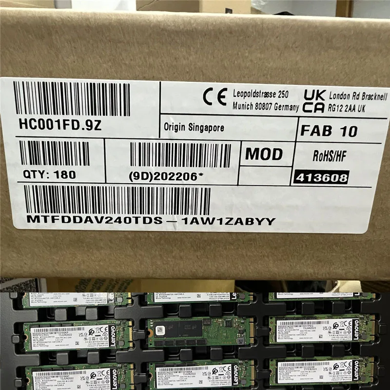 لميكرون 5300PRO 1.92T 960G 240G 480G M.2 SATA بروتوكول جديد على مستوى المؤسسة SSD 2280 محرك الحالة الصلبة الجديد الأصلي