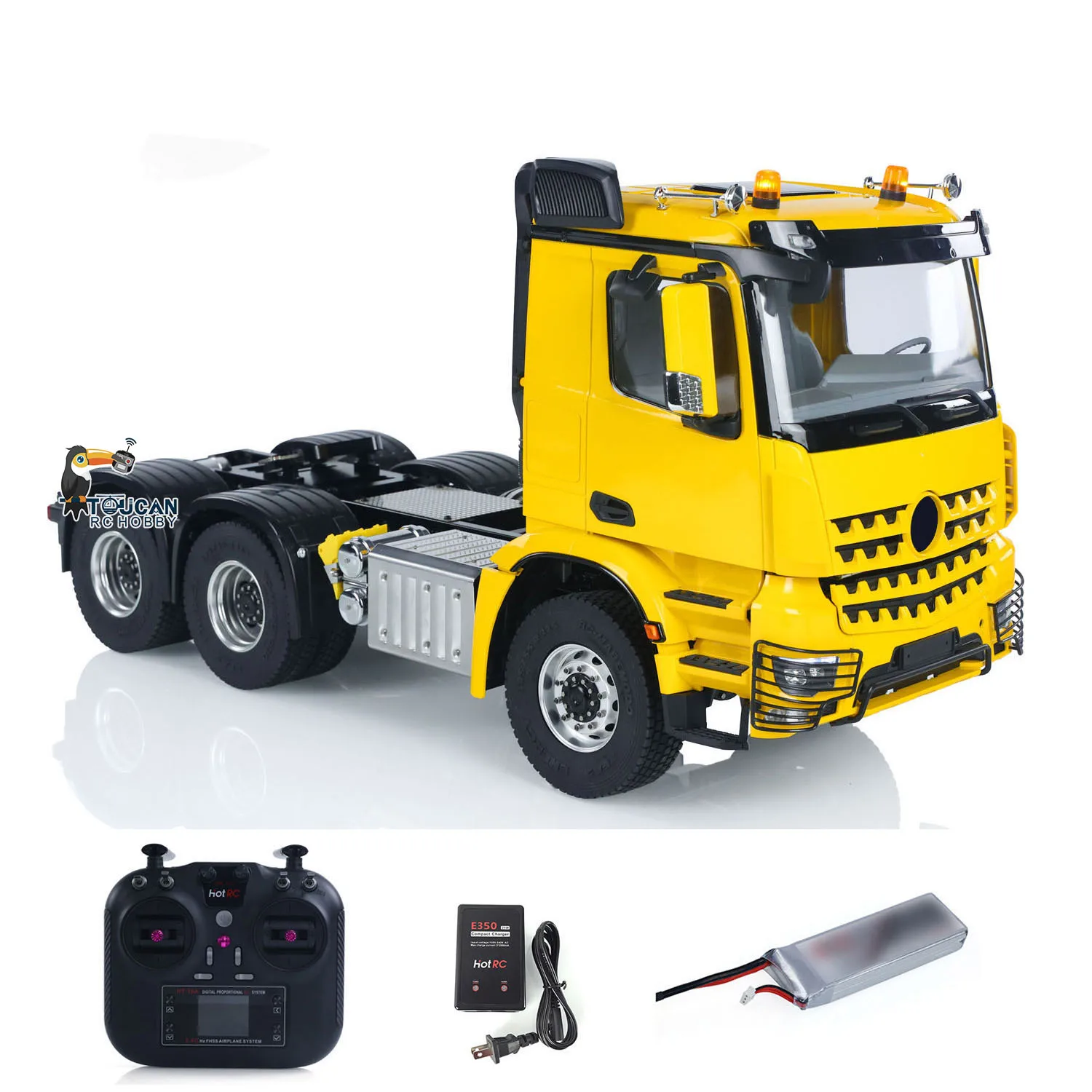 6X6 1/14 ラジコン トラック RC トラクター トラック モデル バッテリー RTR ロックディファレンシャルアクスルなし 2速 タミヤ セミトレーラー用