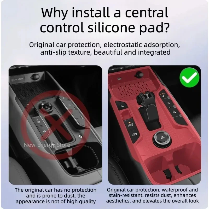 Suitable For GMW Haval V7 2023-2026 Central Wireless Charging Protective Cover Water Cup Silicone Pad Modify Accessories view 3