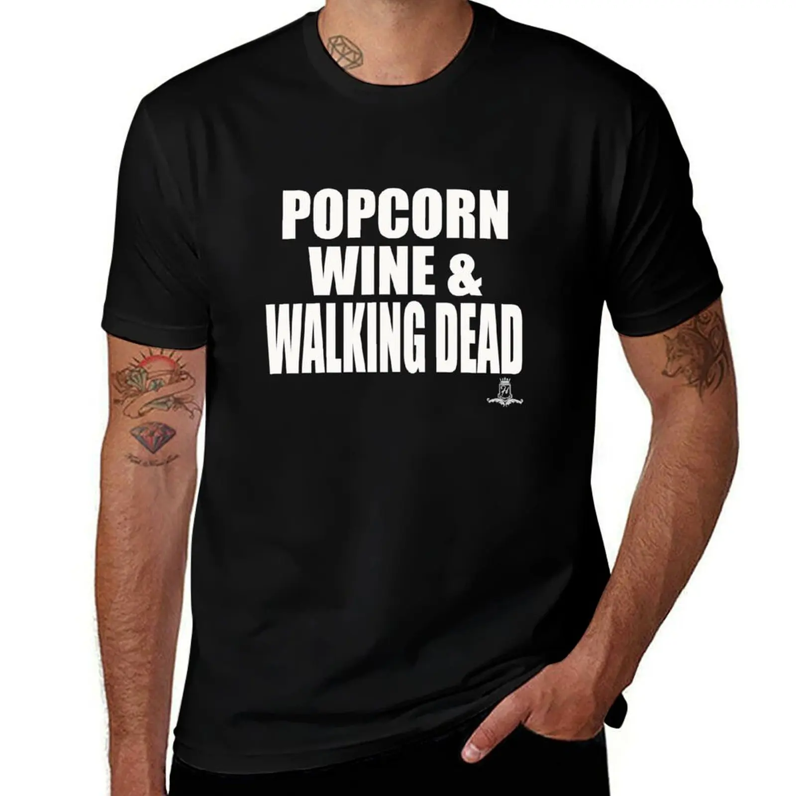 popcorn-wine-walking-dead-t-shirt-coton-t-shirt-homme-t-shirts-designer-anime-t-shirts-surdimensionne-t-shirt