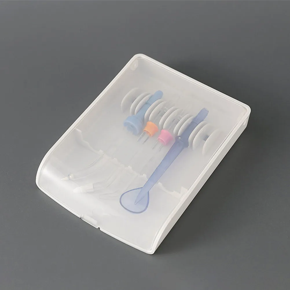 

Flosser Replacement Tips Case Storage Box Transparent Portable Container Organizer for Replacement Flosser Heads Easy Access
