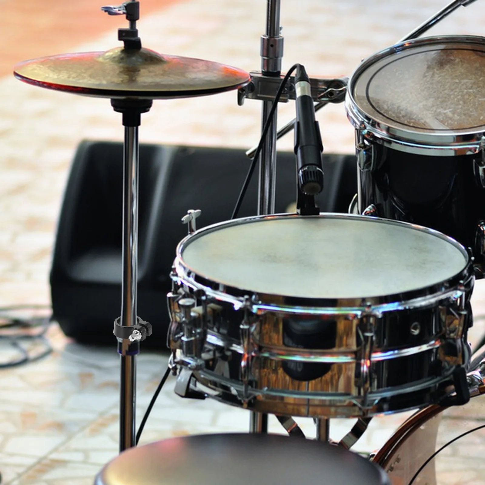 

25Mm Drum Mounting Clamp Cymbal Stand Memory Lock Anti Slip Single Ball Grip Stable Performance Musical Instruments Accessories