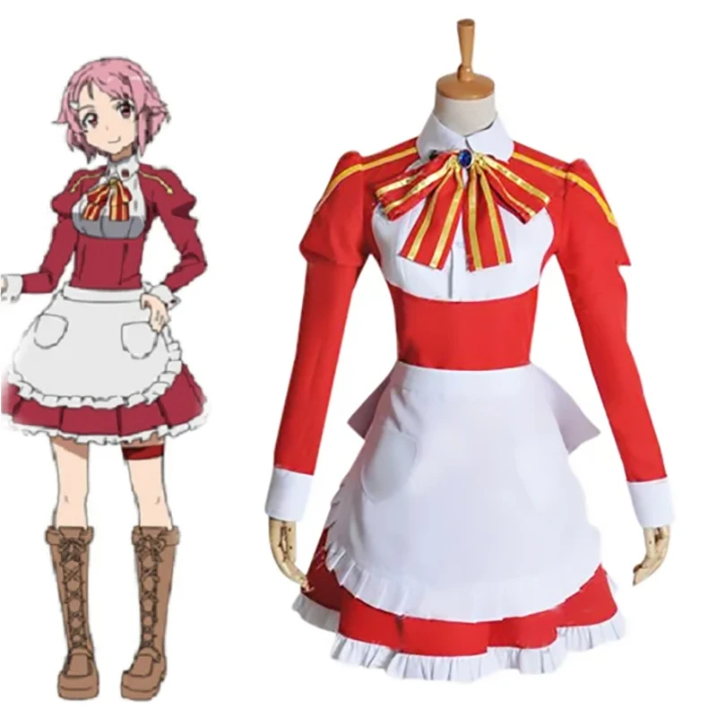 

Аниме Sword Art Online Shinozaki Rika костюмы для косплея платья горничной Хэллоуин карнавальный костюм для вечеринки