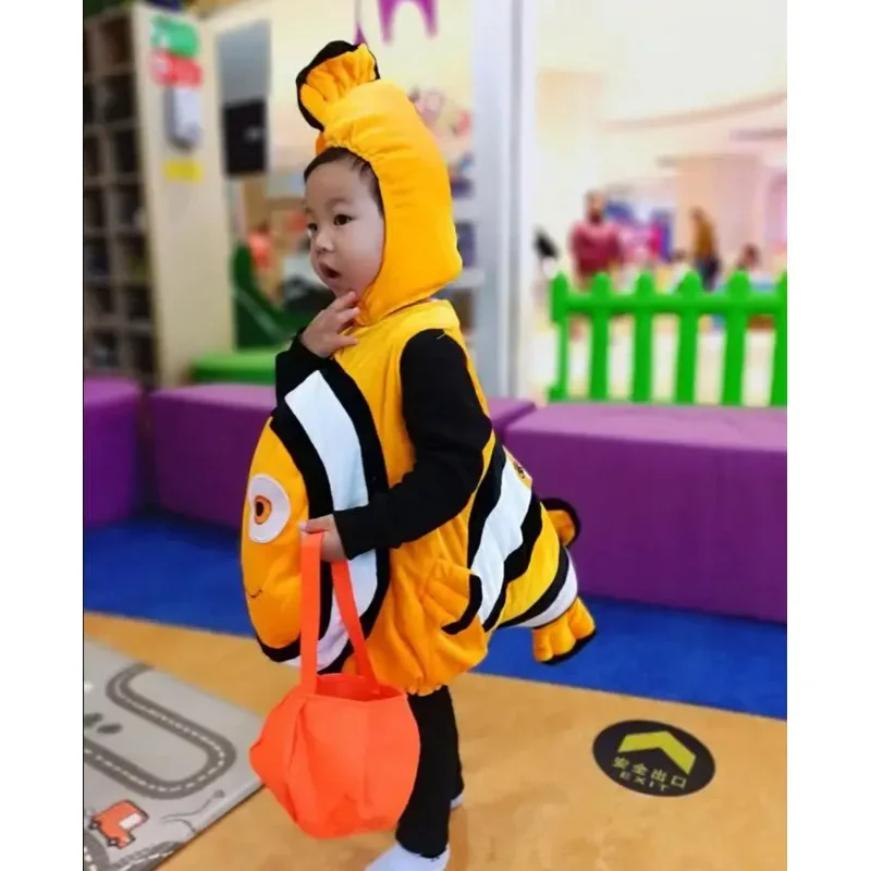 New Animals Costume Baby Kids Fish Clownfish From Pixar Animated Film Halloween Christmas Cosplay Costume