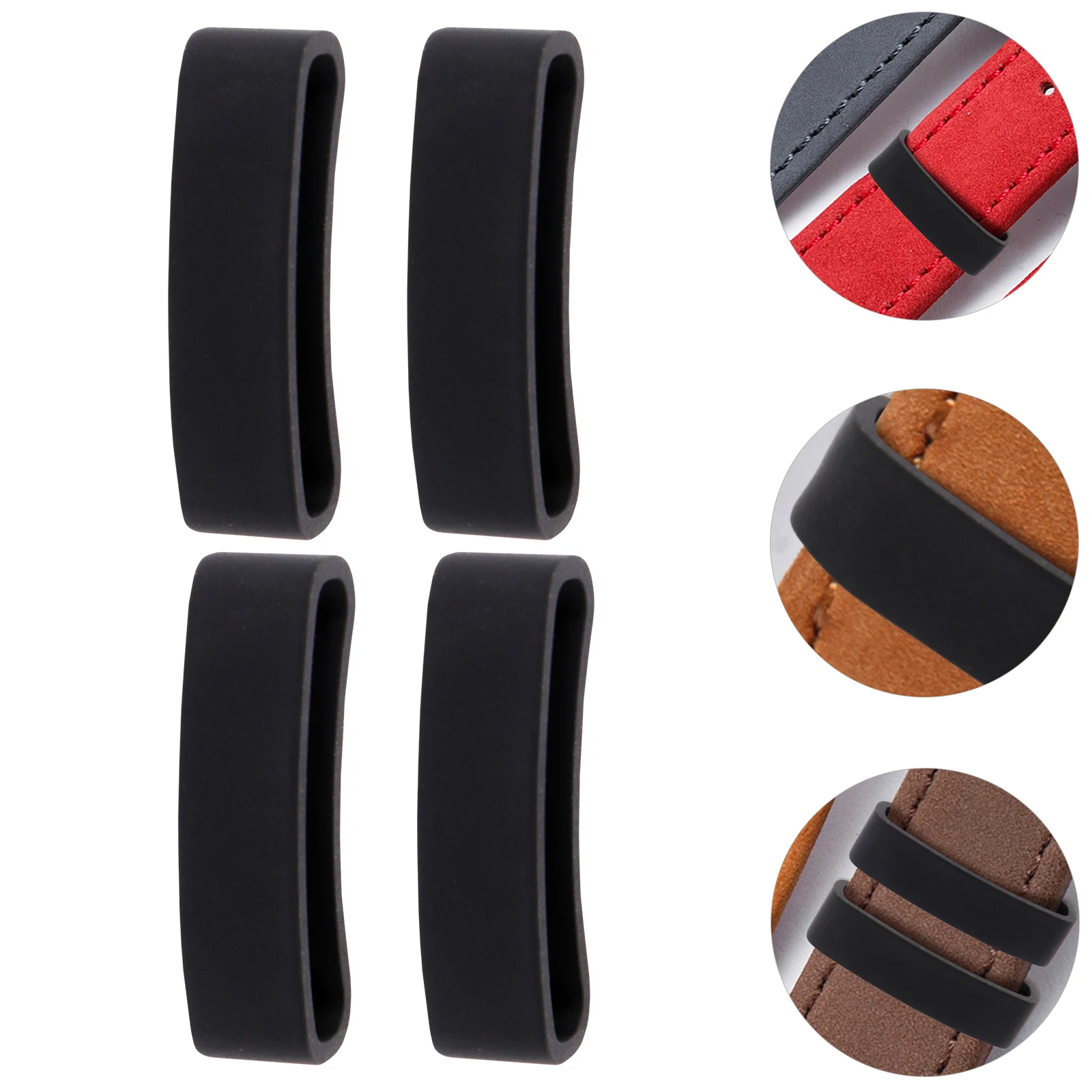 

4 PCS Strap Buckle Watch Band Anti-Fall Ring Loop Holder Supplies Bracket Keeper