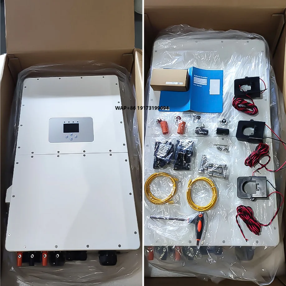 EU Warehouse Stock Sun-12K-Sg02LP1-Eu-AM3 Deye Sun-12K 12 Kw 1 Single Phase Deye 12Kw Hybrid Solar Inverter