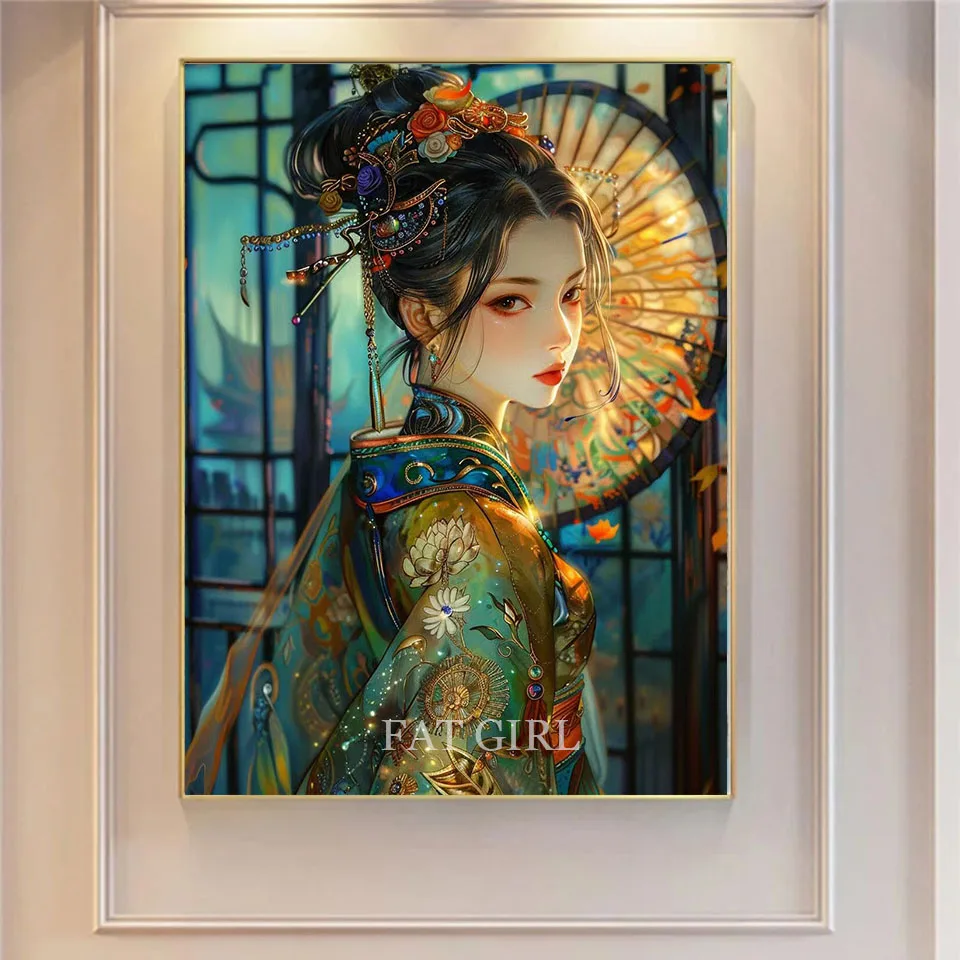 New Arrivals Diamond Mosaic Portrait of Classical Beauty 5D Full Drill Diamond Painting Embroidery Chinese Style Gift Wall Decor