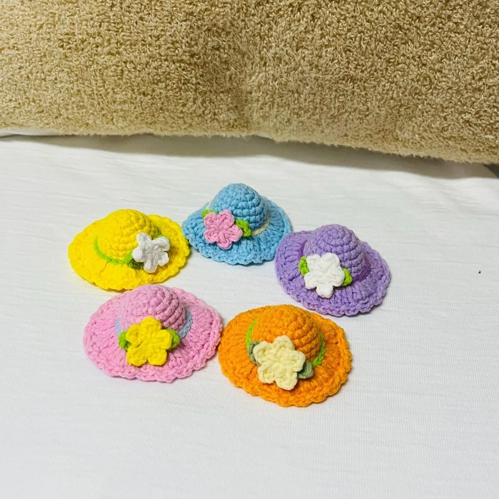 

6cm Handmade Crochet Cute Little Hat Decoration for Clothes &jewelry ,crochet Mini Hat Decor Accessories, Knitted Sweet Hat