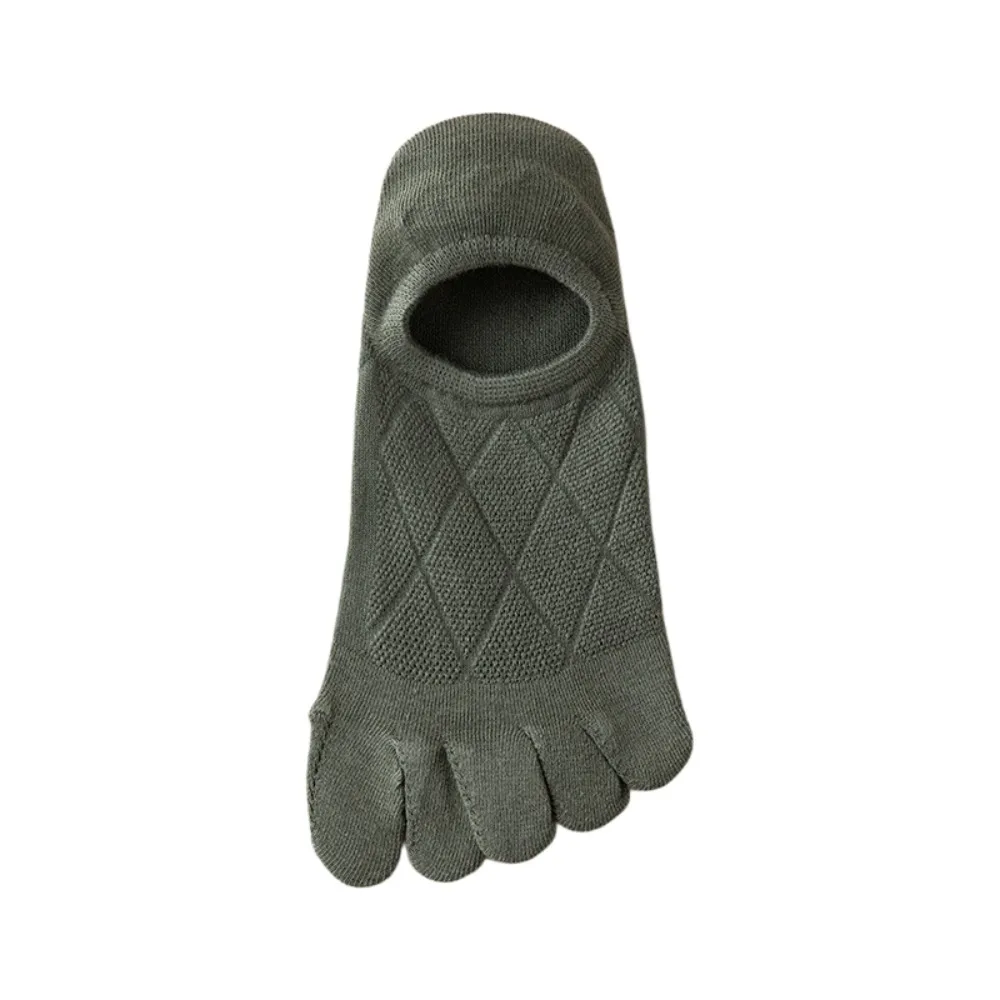 Thin Hosiery Men's Five Finger Socks Anti-slip Mesh Low Cut Five Toe Boat Socks Separate Fingers Odor Resistant Sports Socks