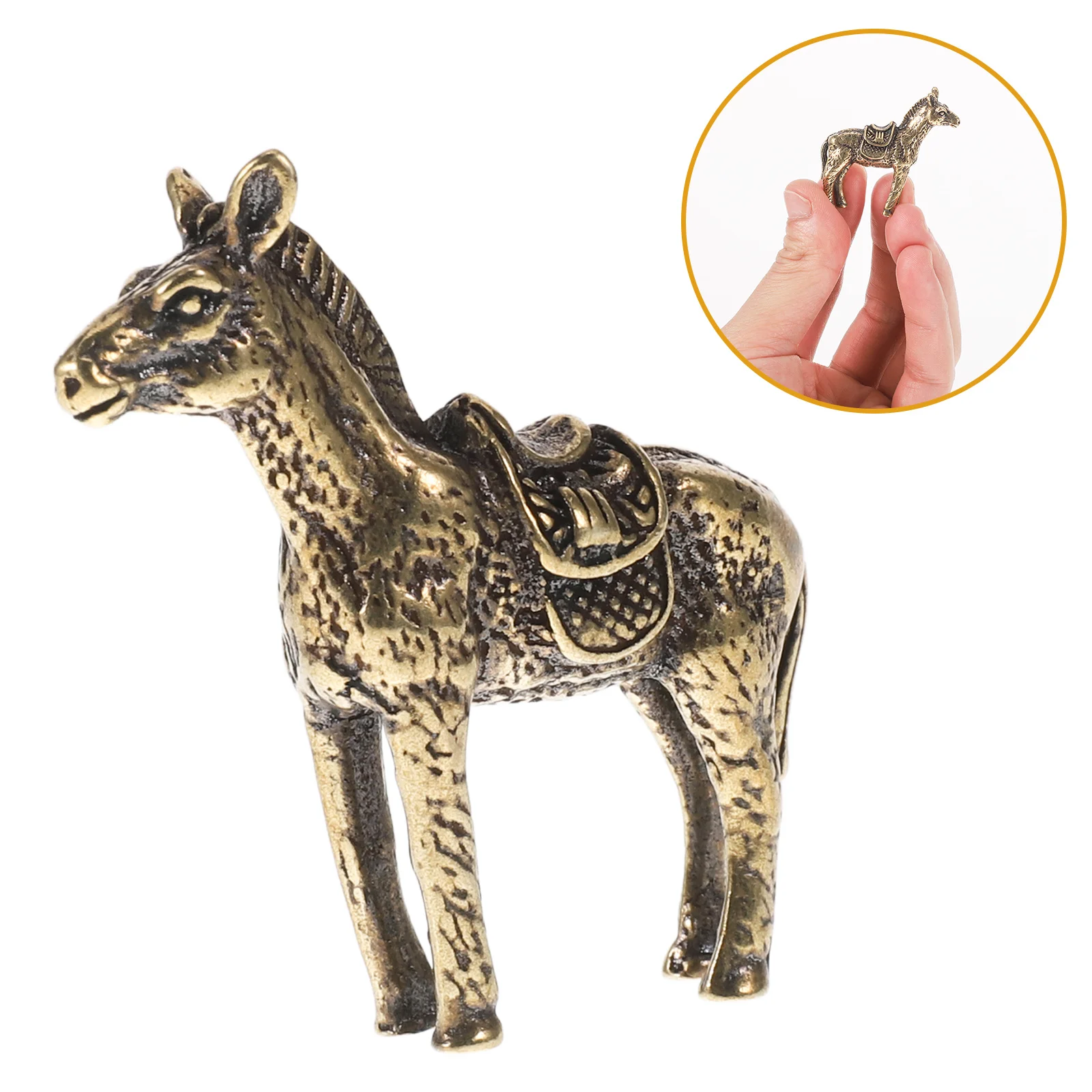 

Brass Horse Sculpture Feng Shui Horse Ornament Success Symbol Home Office Desk Decor Zodiac Animal Statue
