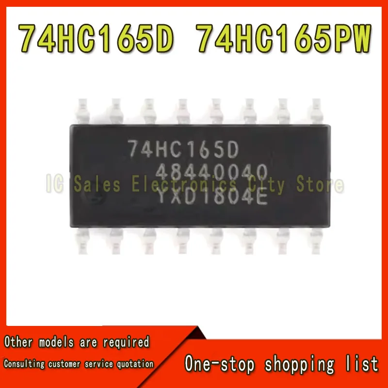 Original 74HC165D 74HC165PW 8-bit parallel or serial I/S output shift register 10 unidades