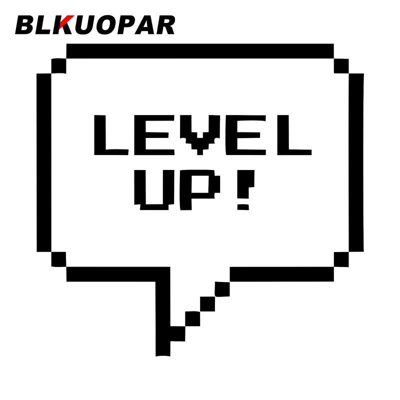 

BLKUOPAR Level Up Car Sticker Die Cut Vinyl Original Decals Personality Waterproof Motorcycle Helmet Window Car Accessories