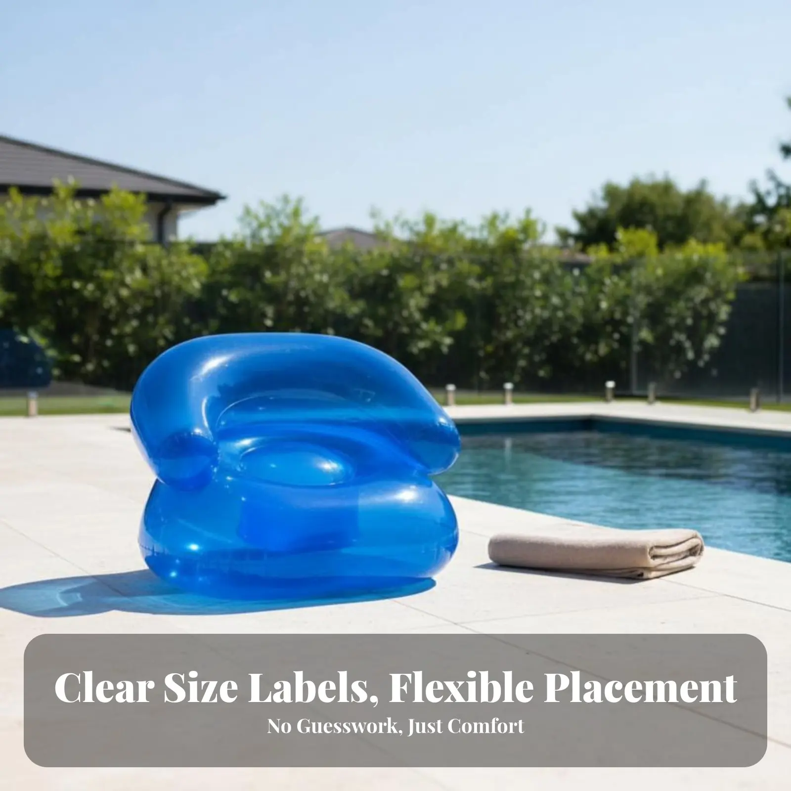 Inflatable Air Sofa, Blow Up Lounger Chair, Lightweight Portable Couch for Outdoor Indoor Use