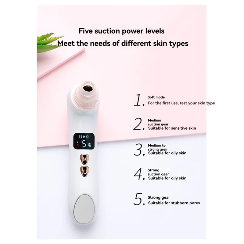 A05G-Blackhead Sucker Deep Clean Machine Heating Type Acne Remover Blackheads Heated Face