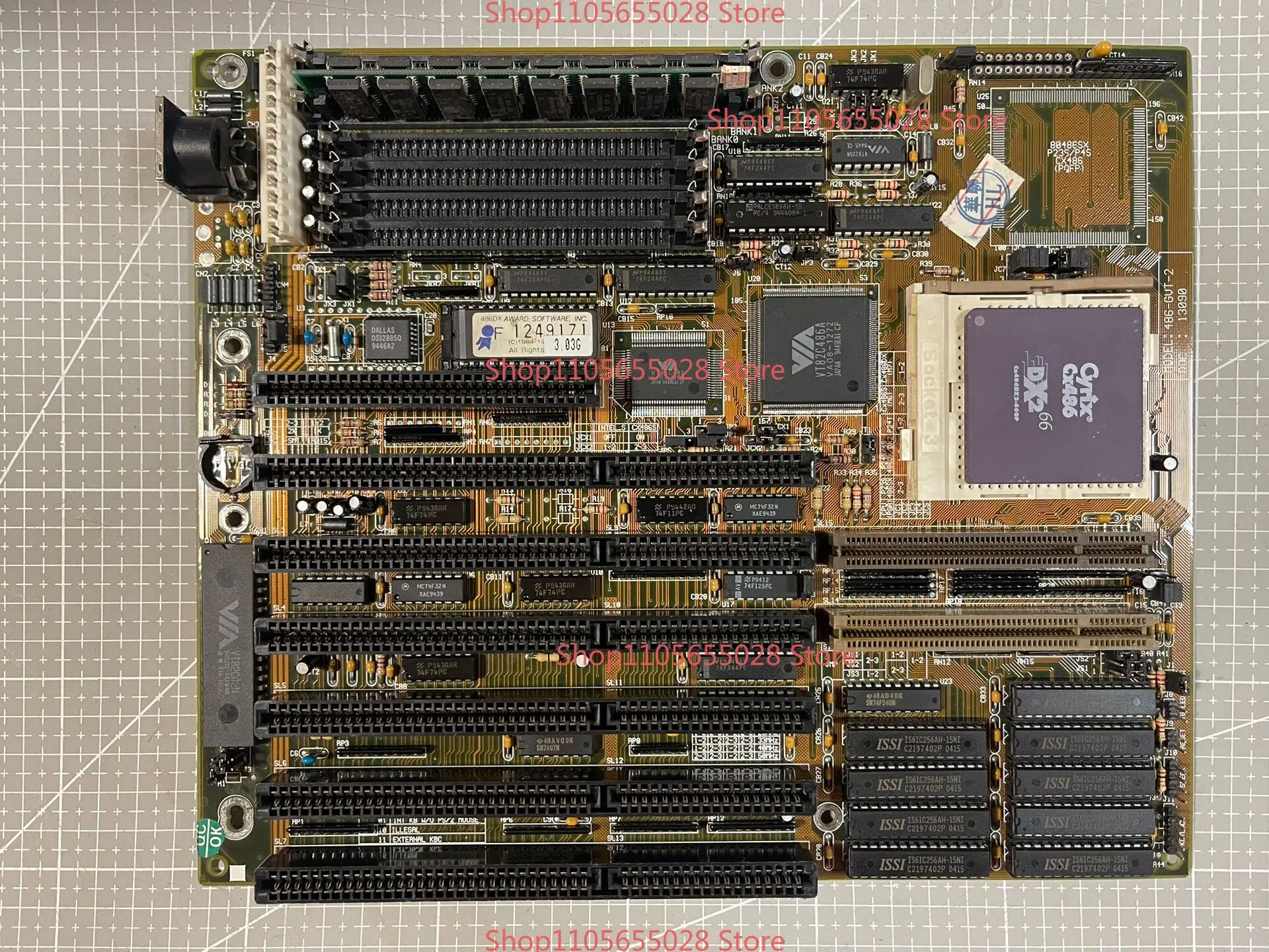 For Volkswagen Fic 486-GVT-2 Antique 486 Computer Main Board, Support 30 Lines, 72 Lines FPM Memory VT82C486A