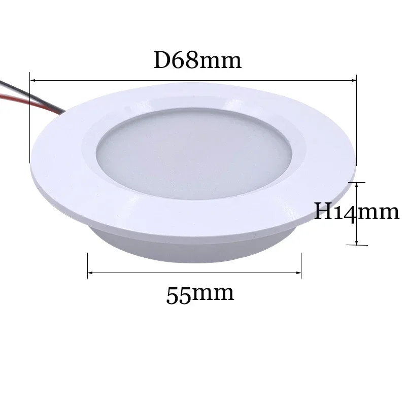 JOYINLED Mini LED Downlight 3W DC12V Ultra Thin Recessed Ceiling Spotlight Cabinet Light Under Cabinet Kitchen Lamp Fixture