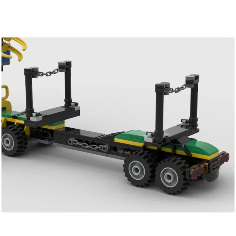 MOC-74740 Heavy Duty Forest Logging Truck, Assembly Splicing Building Blocks, Modelo 500, Peças, Brinquedos para Crianças, Presentes